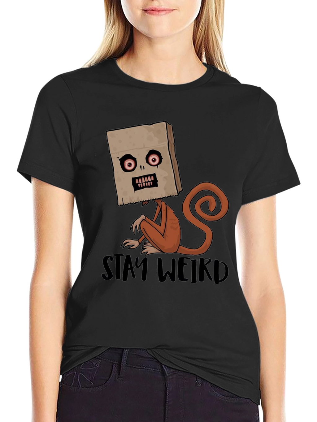Stay Weird Graphic T-Shirt - Novelty Design