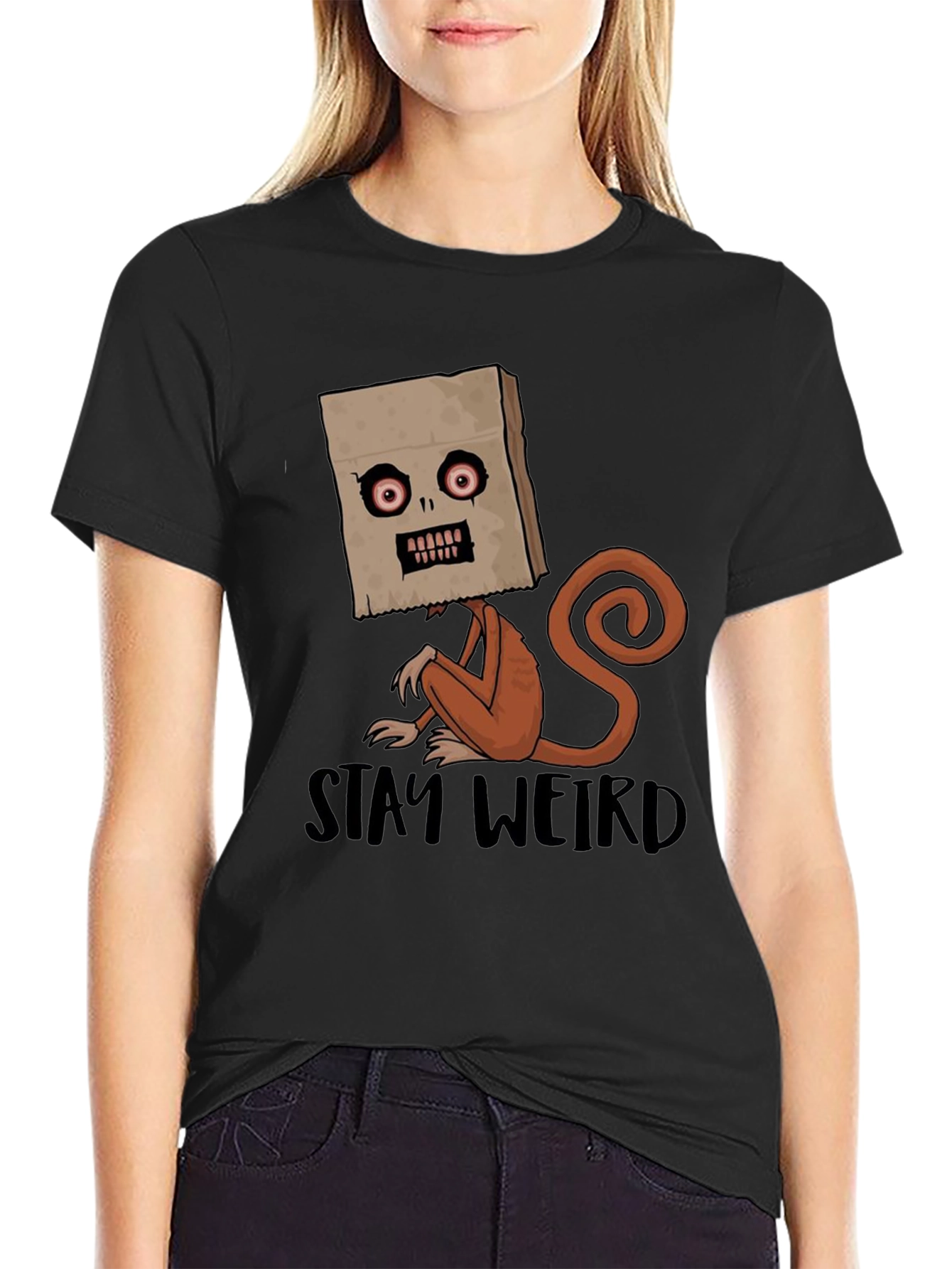 Stay Weird Graphic T-Shirt - Novelty Design