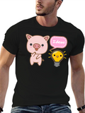 Cartoon Pig Ideas Graphic Tee