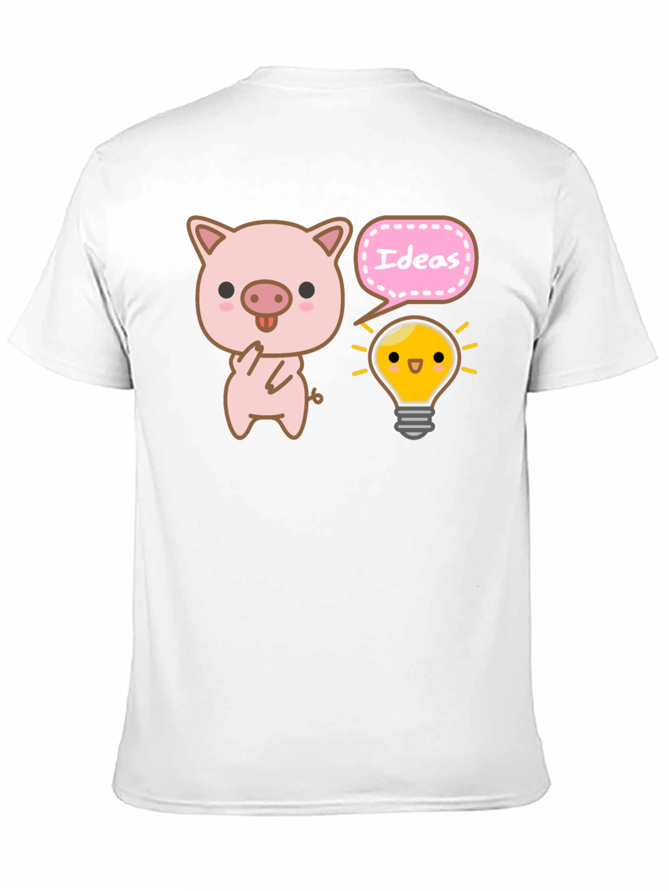 Cartoon Pig Ideas Graphic Tee