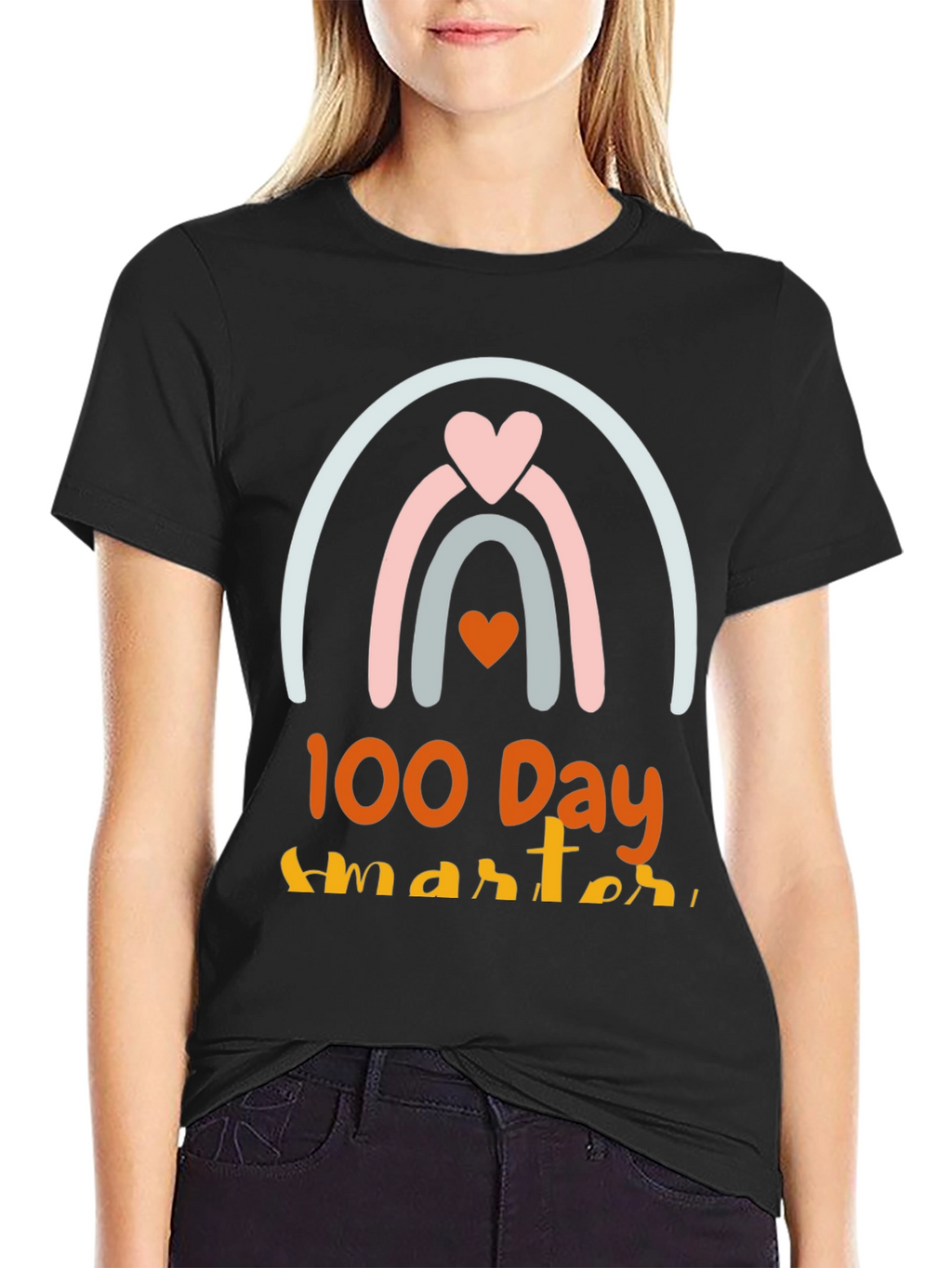 100 Days Smarter Rainbow Tee