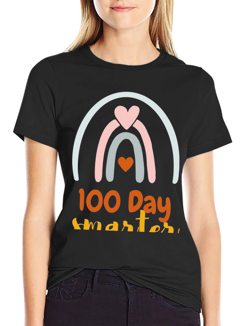 100 Days Smarter Rainbow Tee