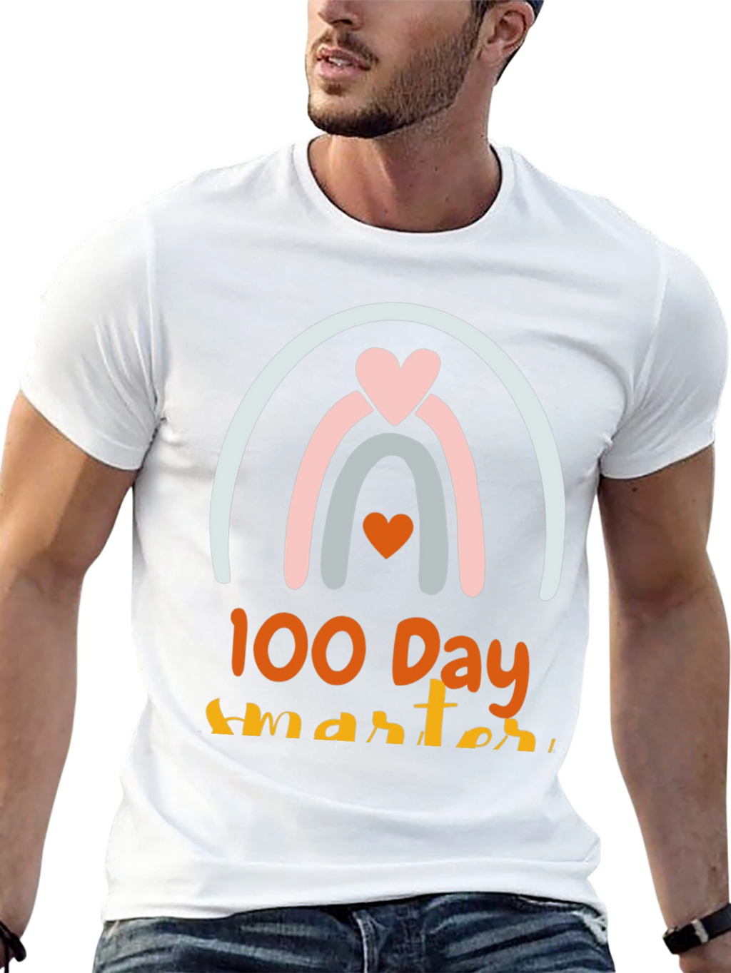 100 Days Smarter Rainbow Tee