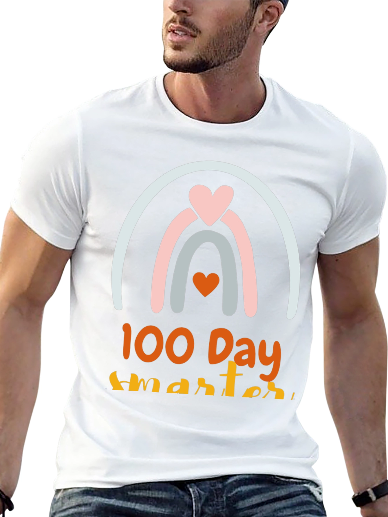 100 Days Smarter Rainbow Tee