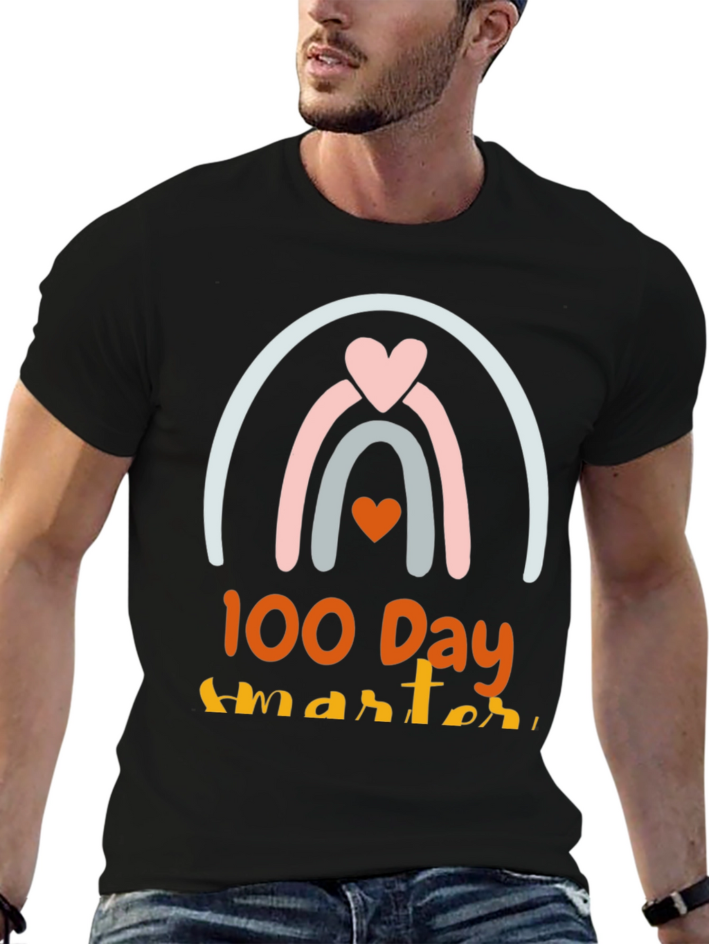 100 Days Smarter Rainbow Tee