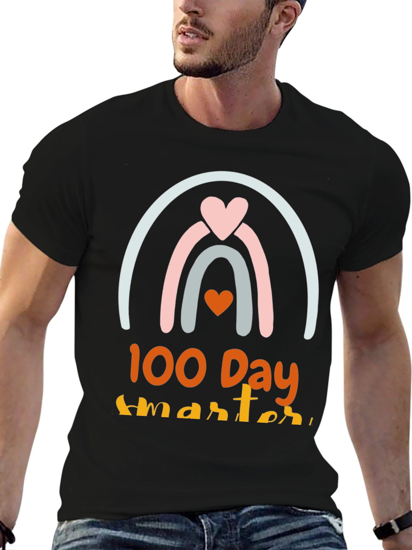 100 Days Smarter Rainbow Tee