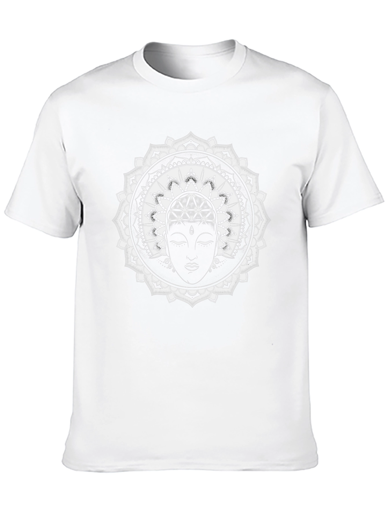 Mandala Buddha Graphic T-Shirt - Black