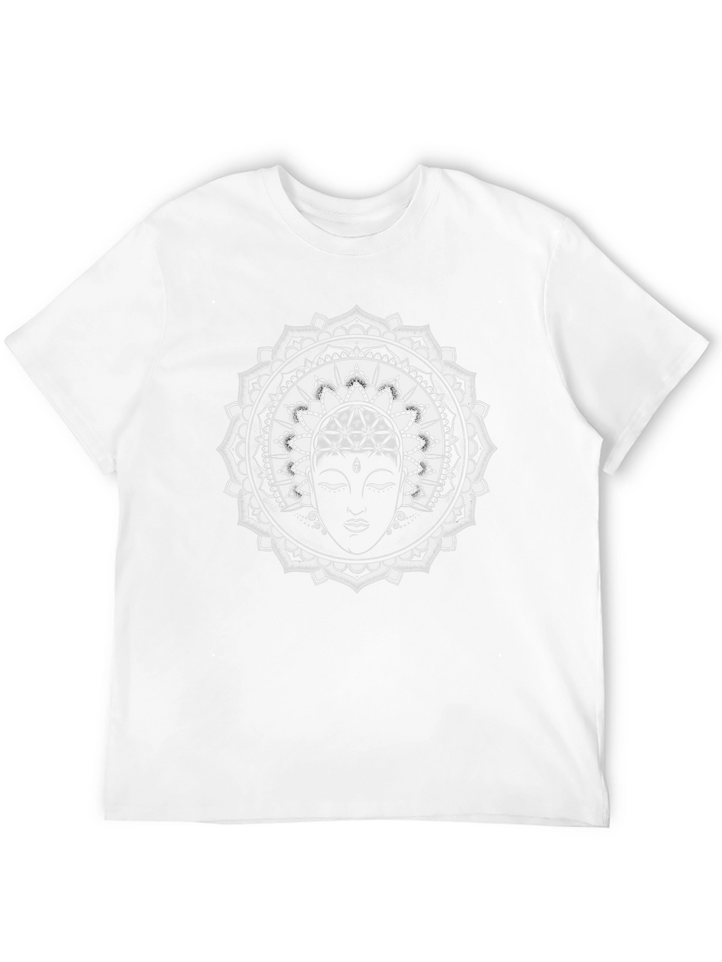Mandala Buddha Graphic T-Shirt - Black