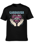 Caregiver Hands and Heart Graphic Tee