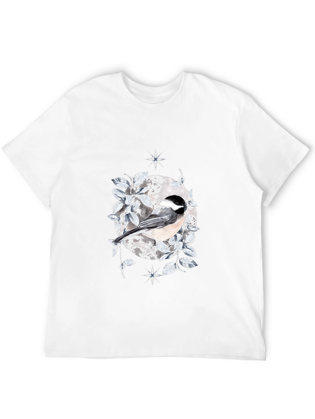 Chickadee Moon T-Shirt - Nature Inspired Design