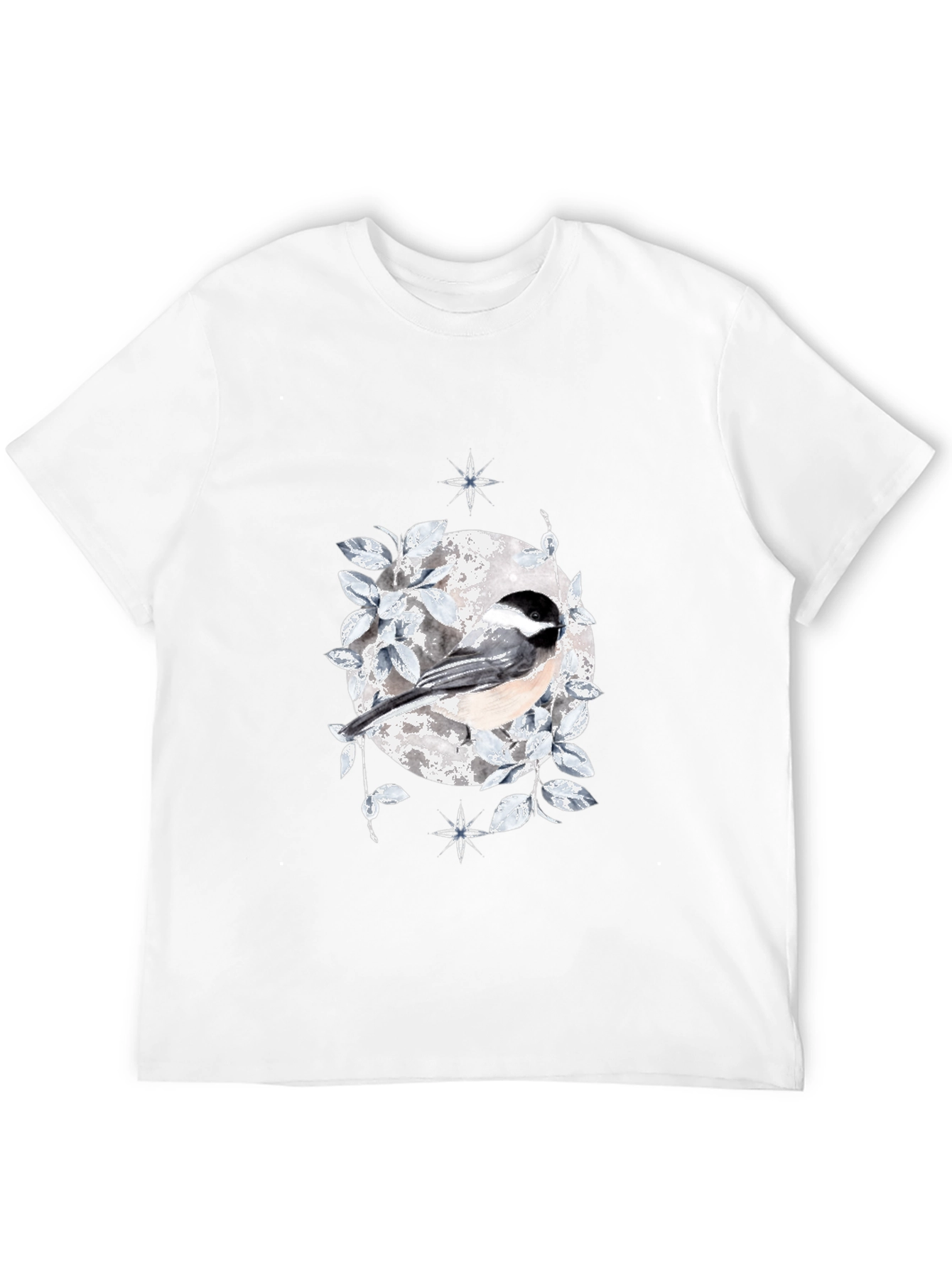 Chickadee Moon T-Shirt - Nature Inspired Design