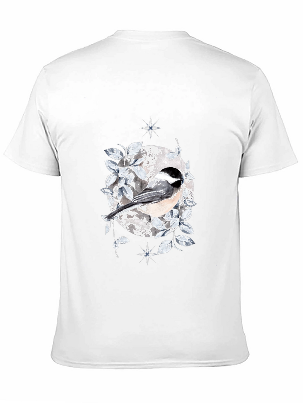 Chickadee Moon T-Shirt - Nature Inspired Design