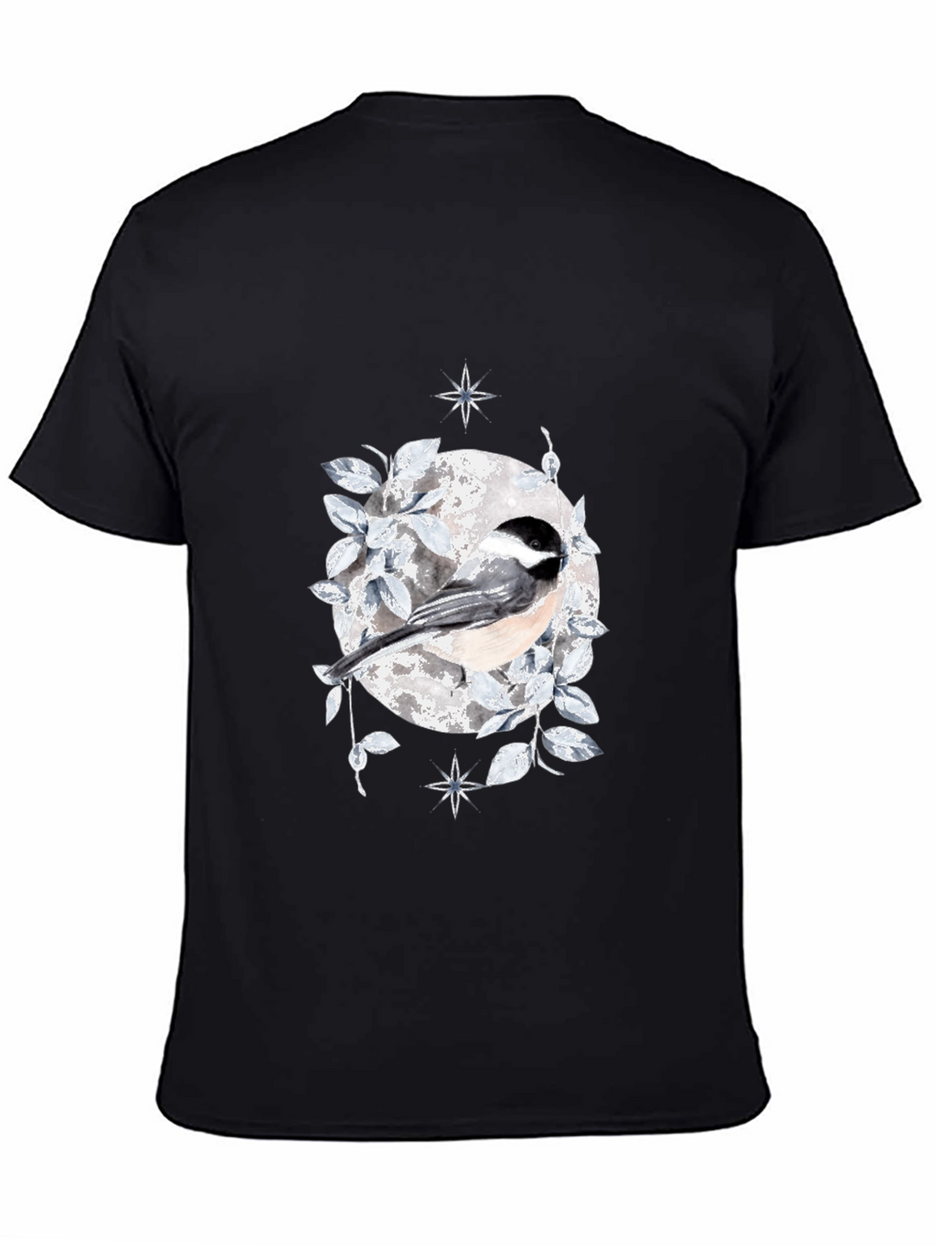 Chickadee Moon T-Shirt - Nature Inspired Design