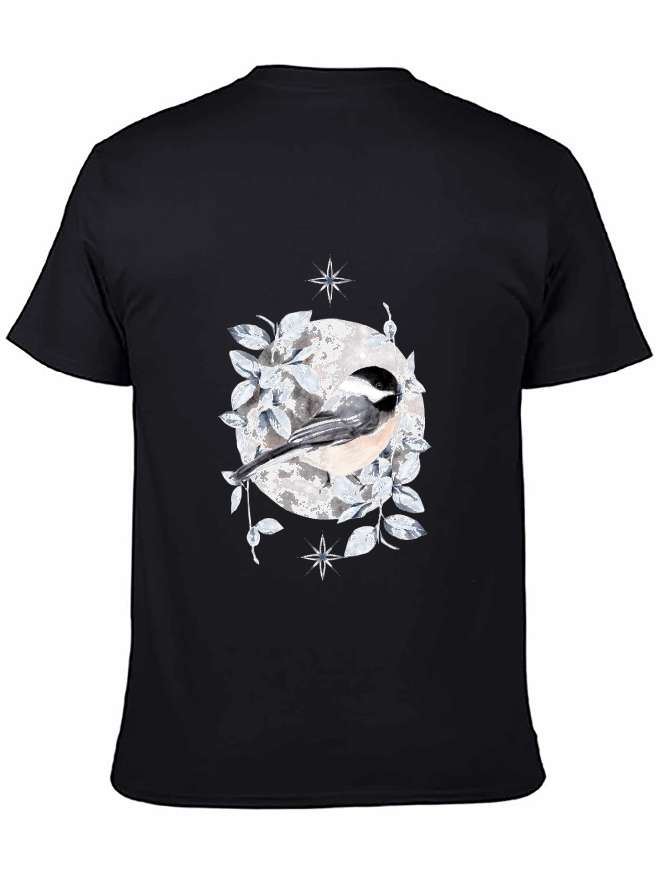 Chickadee Moon T-Shirt - Nature Inspired Design