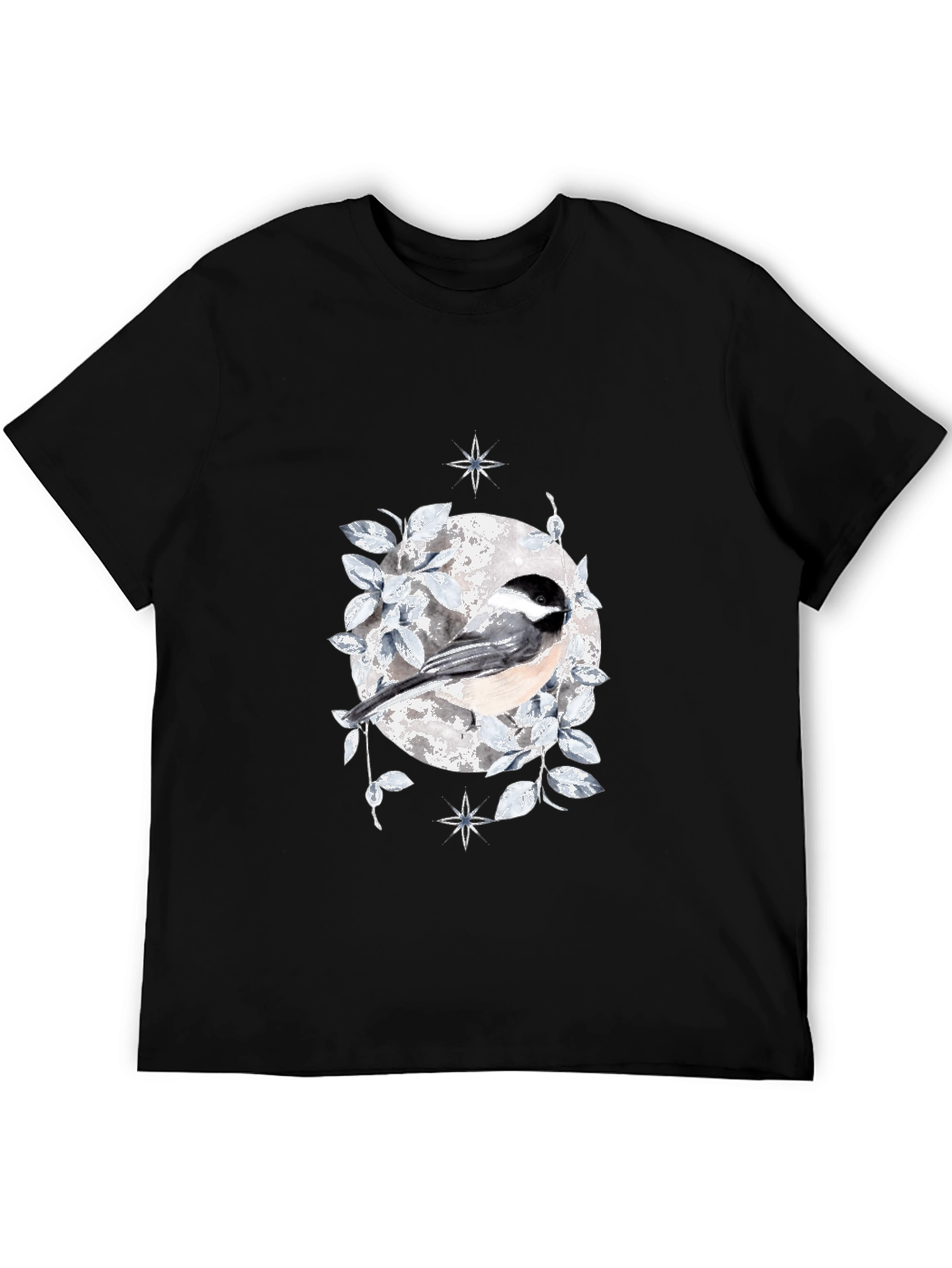 Chickadee Moon T-Shirt - Nature Inspired Design