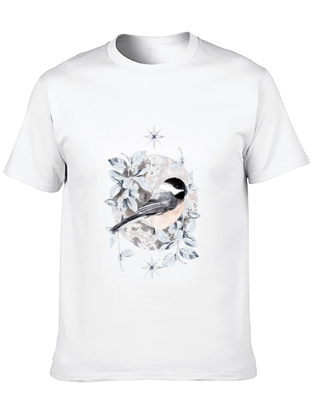 Chickadee Moon T-Shirt - Nature Inspired Design