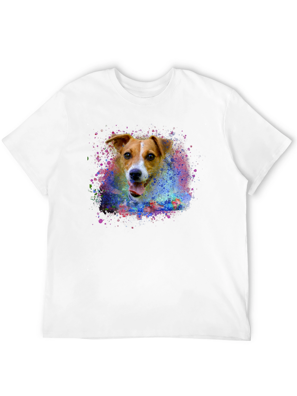 Dog Paint Splatter T-Shirt - Unique Graphic Tee