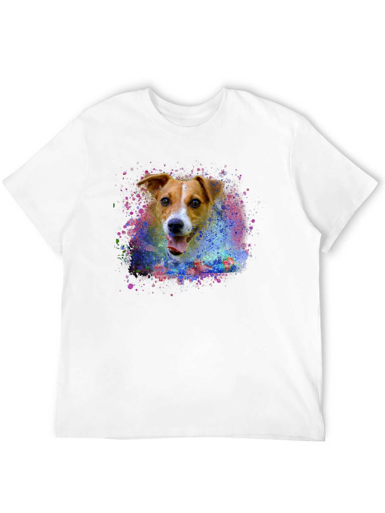 Dog Paint Splatter T-Shirt - Unique Graphic Tee