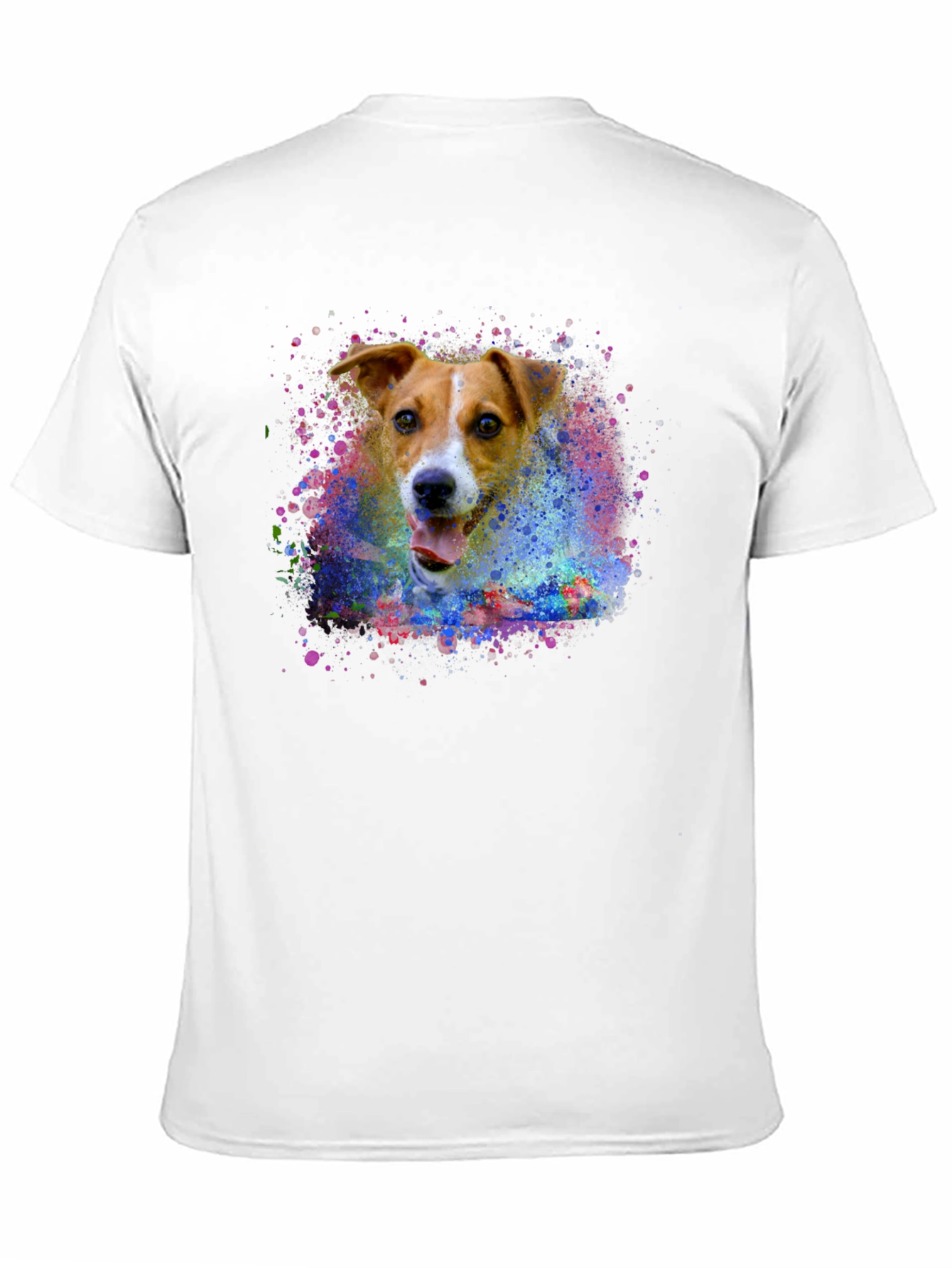 Dog Paint Splatter T-Shirt - Unique Graphic Tee