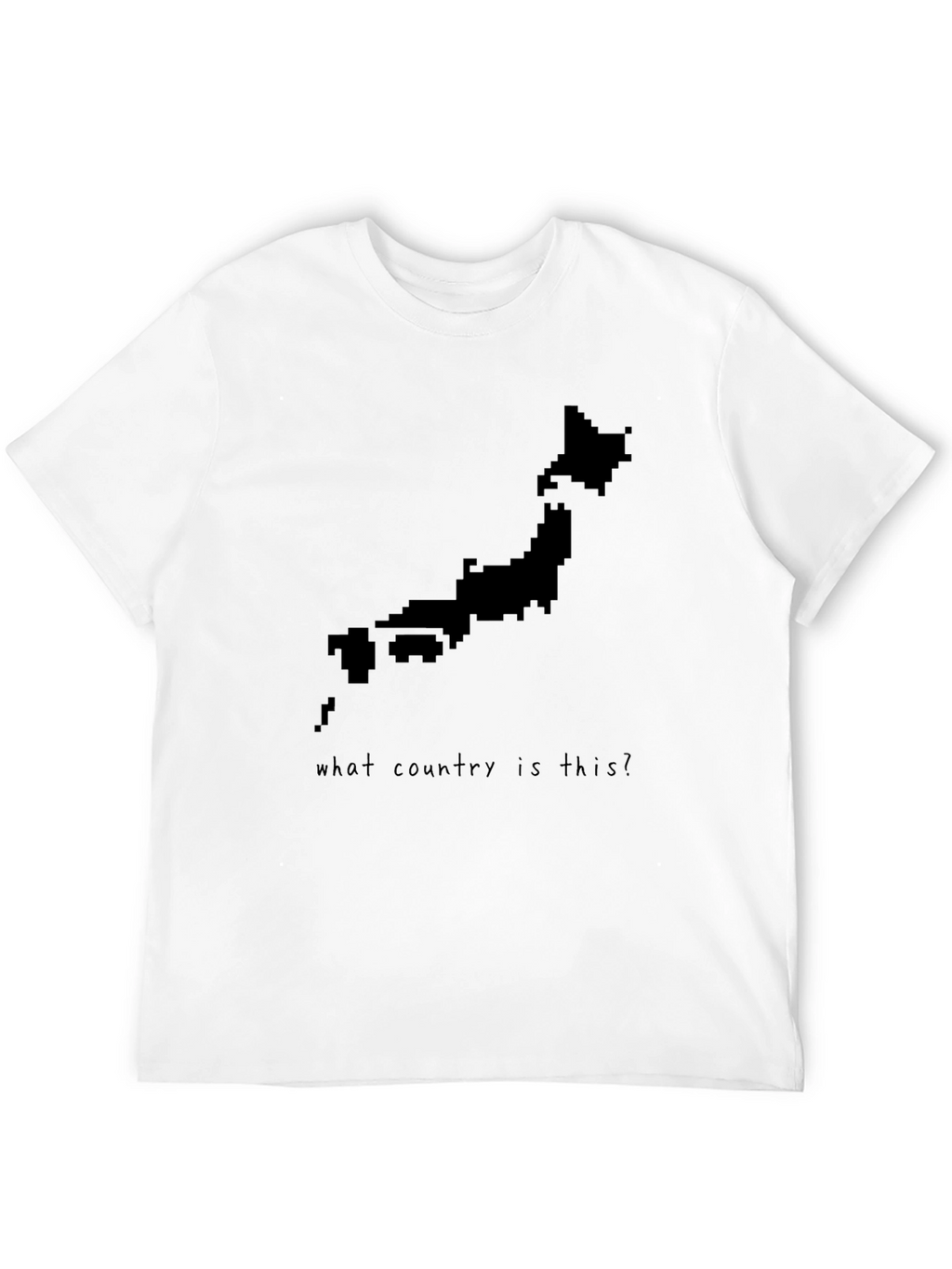 Japan Map Pixel Art T-Shirt -  Country Lover Tee