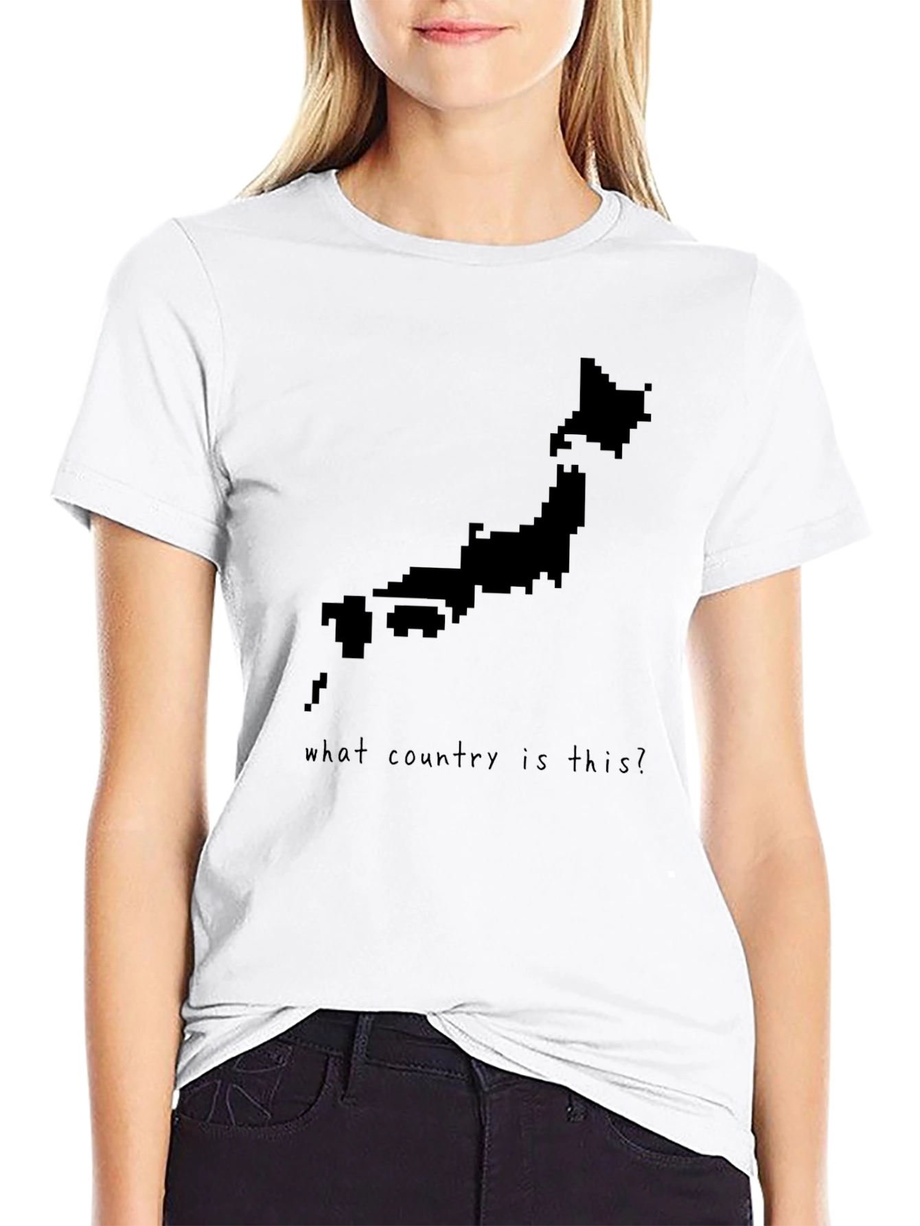 Japan Map Pixel Art T-Shirt -  Country Lover Tee