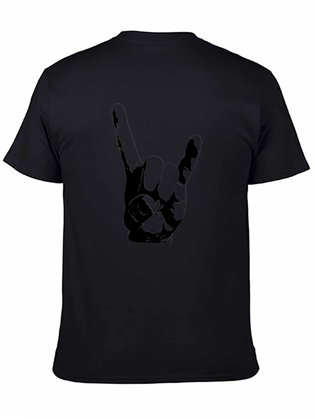 Rock On Hand Gesture Graphic Tee