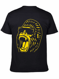Cool Gorilla Graphic Tee - Black Cotton T-Shirt