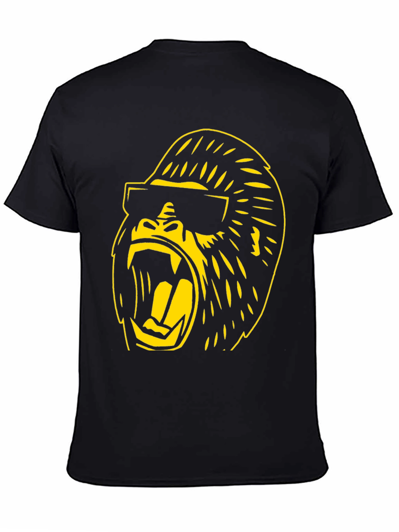 Cool Gorilla Graphic Tee - Black Cotton T-Shirt