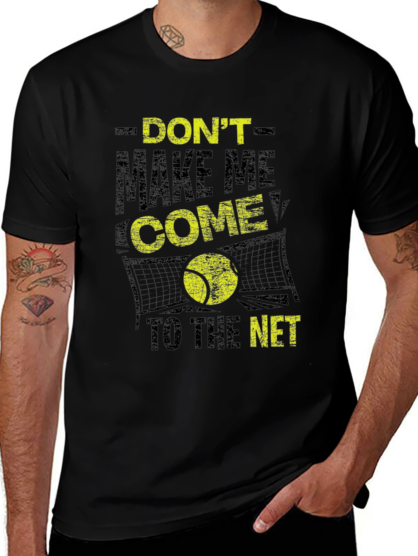 Tennis T-Shirt: Dont Make Me Come to the Net