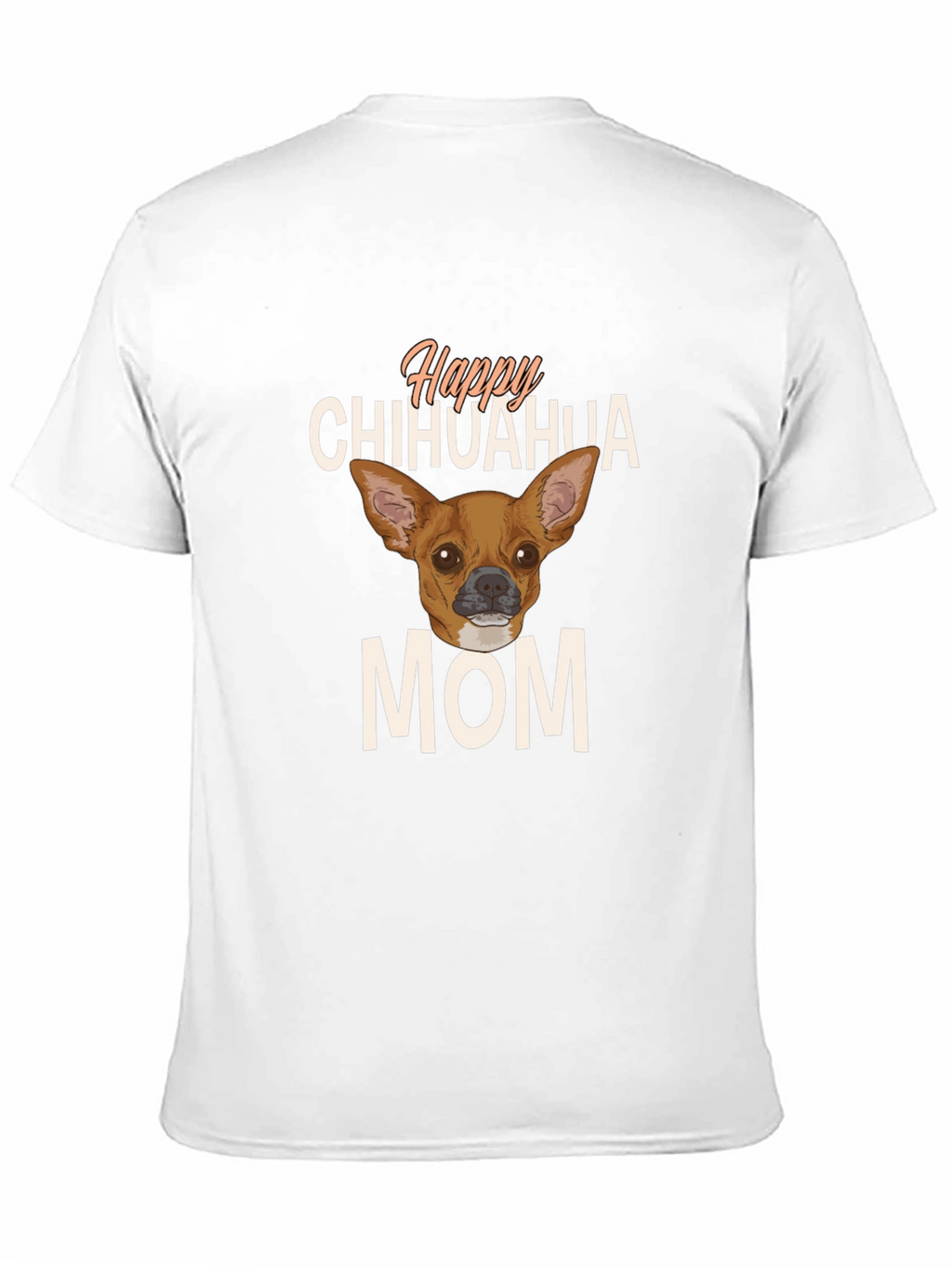 Happy Chihuahua Mom Black T-Shirt