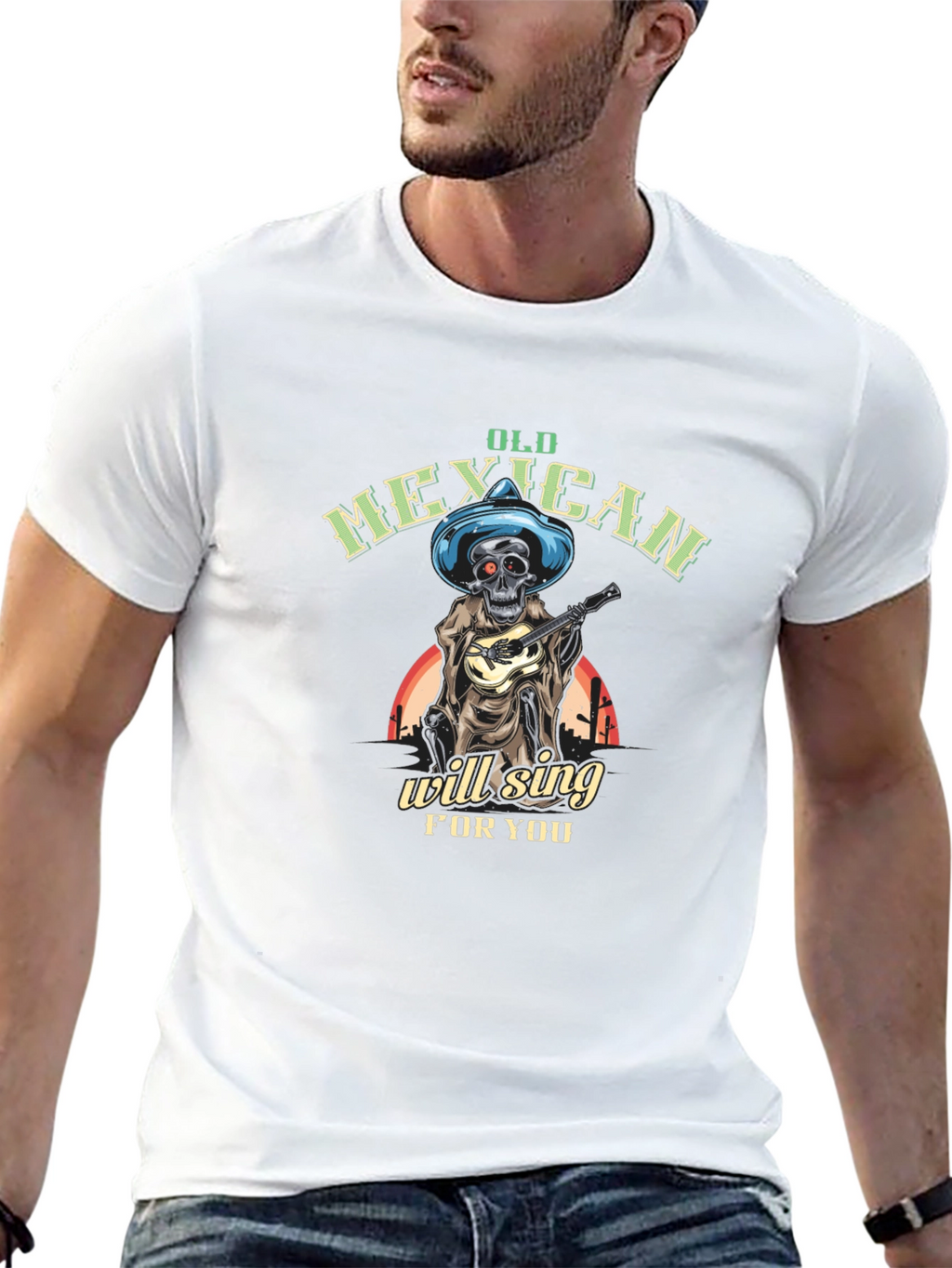 Old Mexican Skeleton Will Sing T-Shirt
