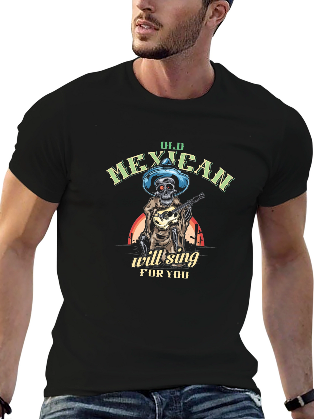 Old Mexican Skeleton Will Sing T-Shirt