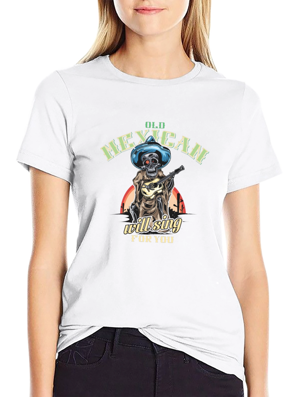 Old Mexican Skeleton Will Sing T-Shirt
