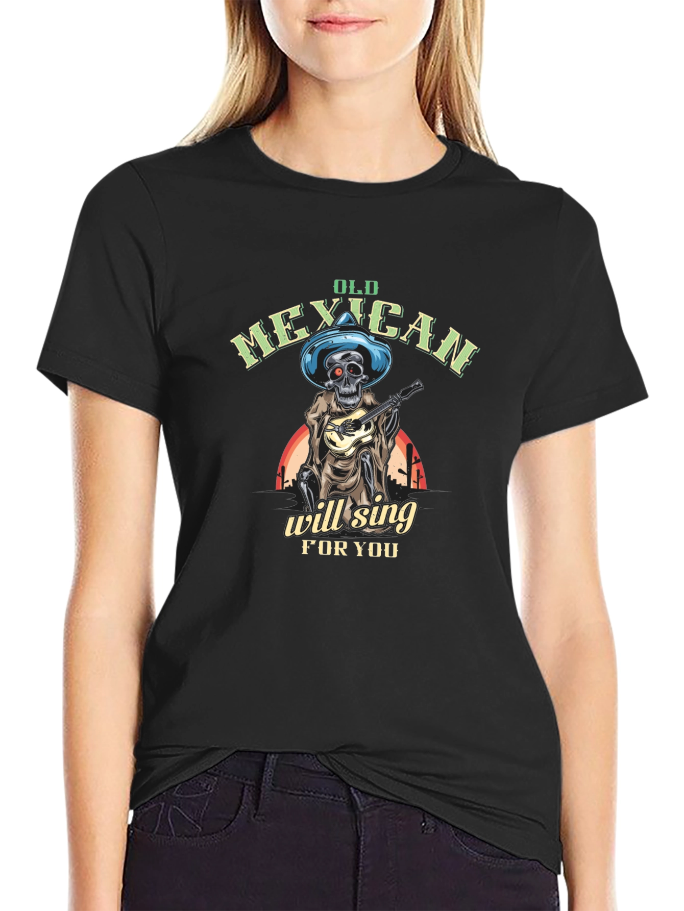 Old Mexican Skeleton Will Sing T-Shirt