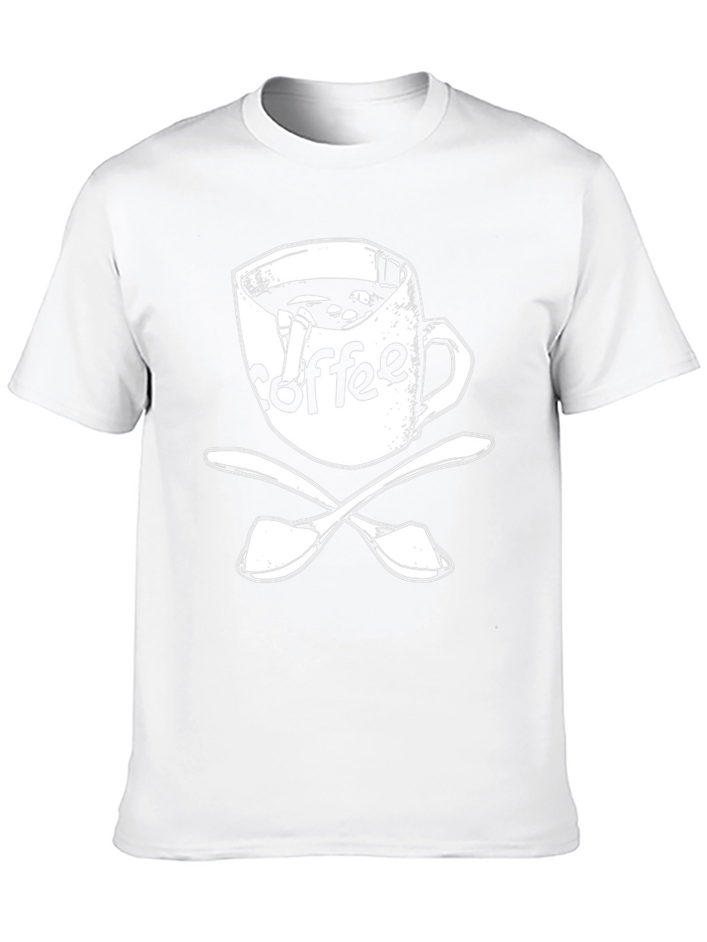 Coffee Pirate T-Shirt - Skull Spoon Design