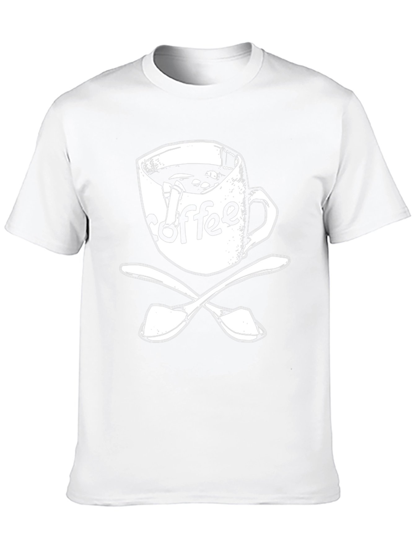 Coffee Pirate T-Shirt - Skull Spoon Design