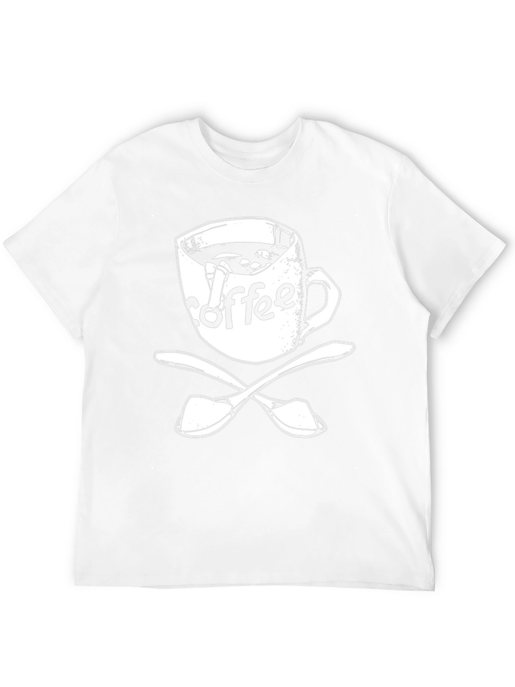 Coffee Pirate T-Shirt - Skull Spoon Design