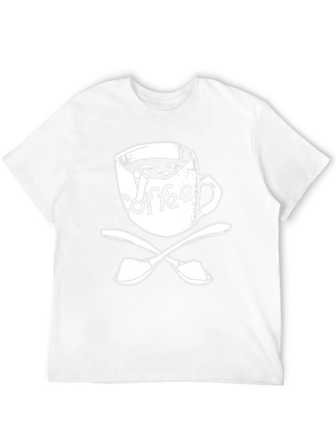 Coffee Pirate T-Shirt - Skull Spoon Design