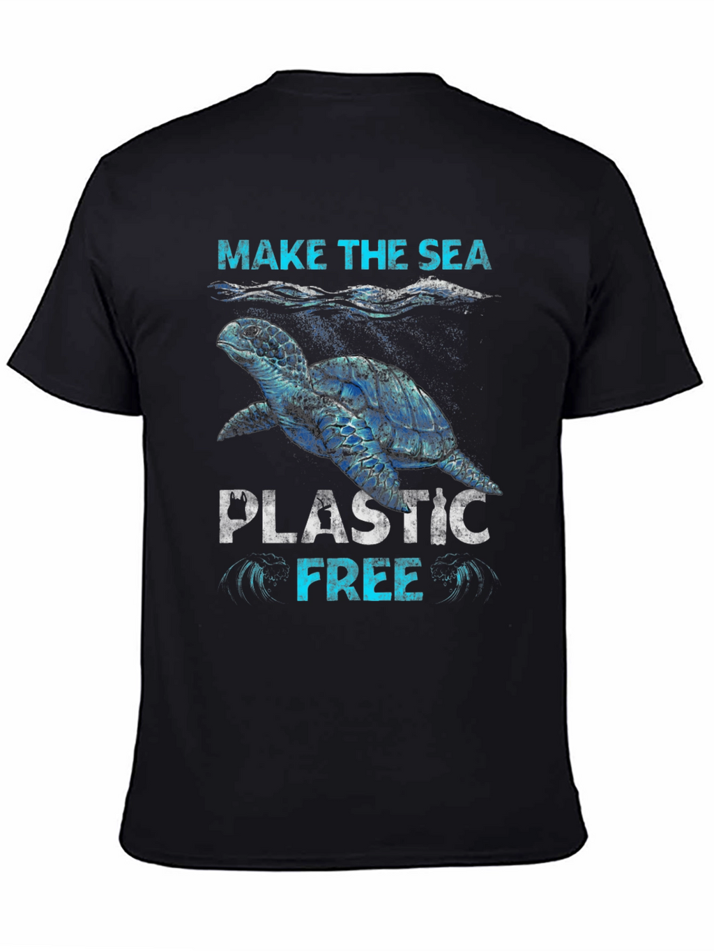 Make The Sea Plastic Free Graphic T-Shirt