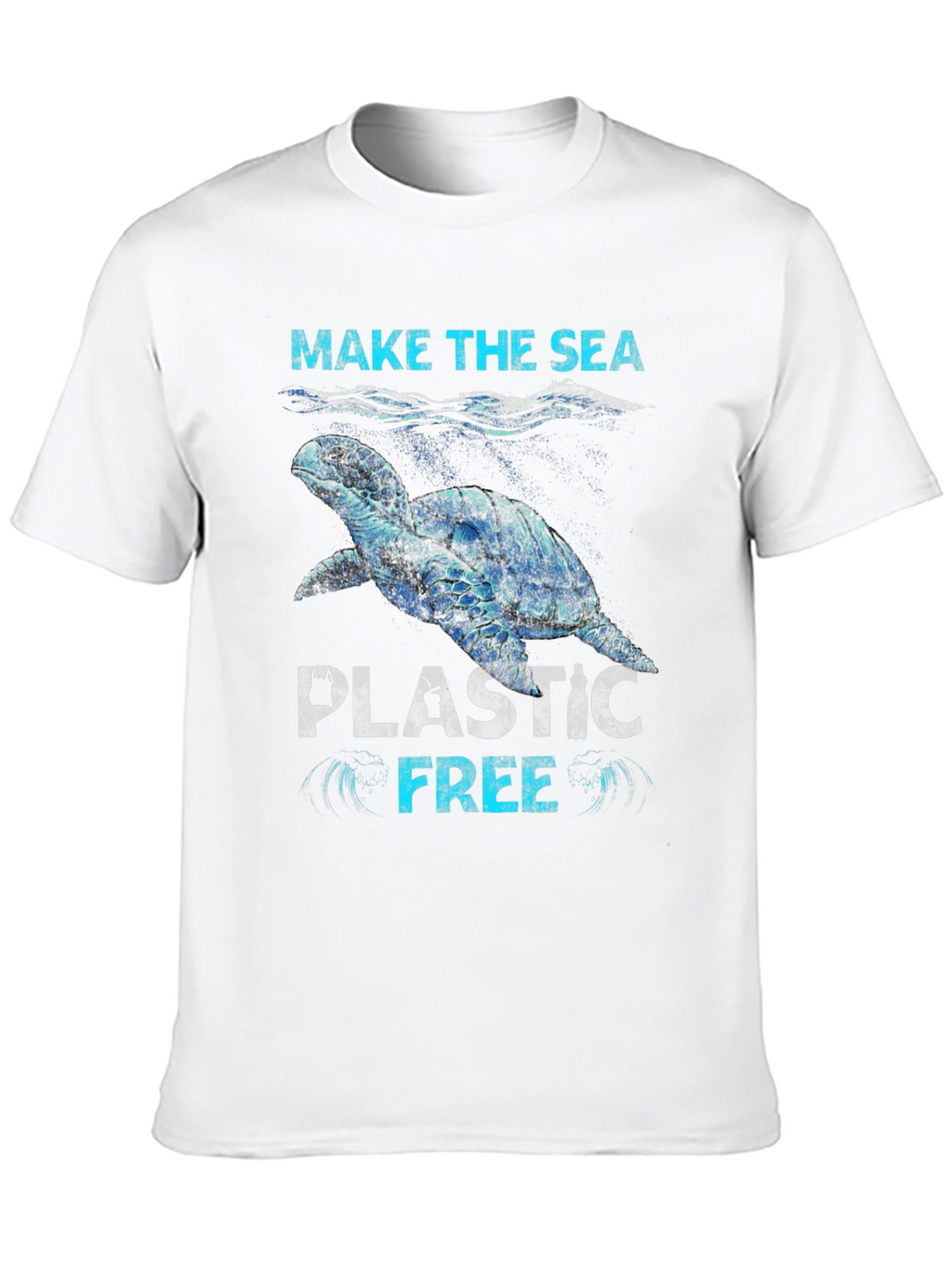 Make The Sea Plastic Free Graphic T-Shirt