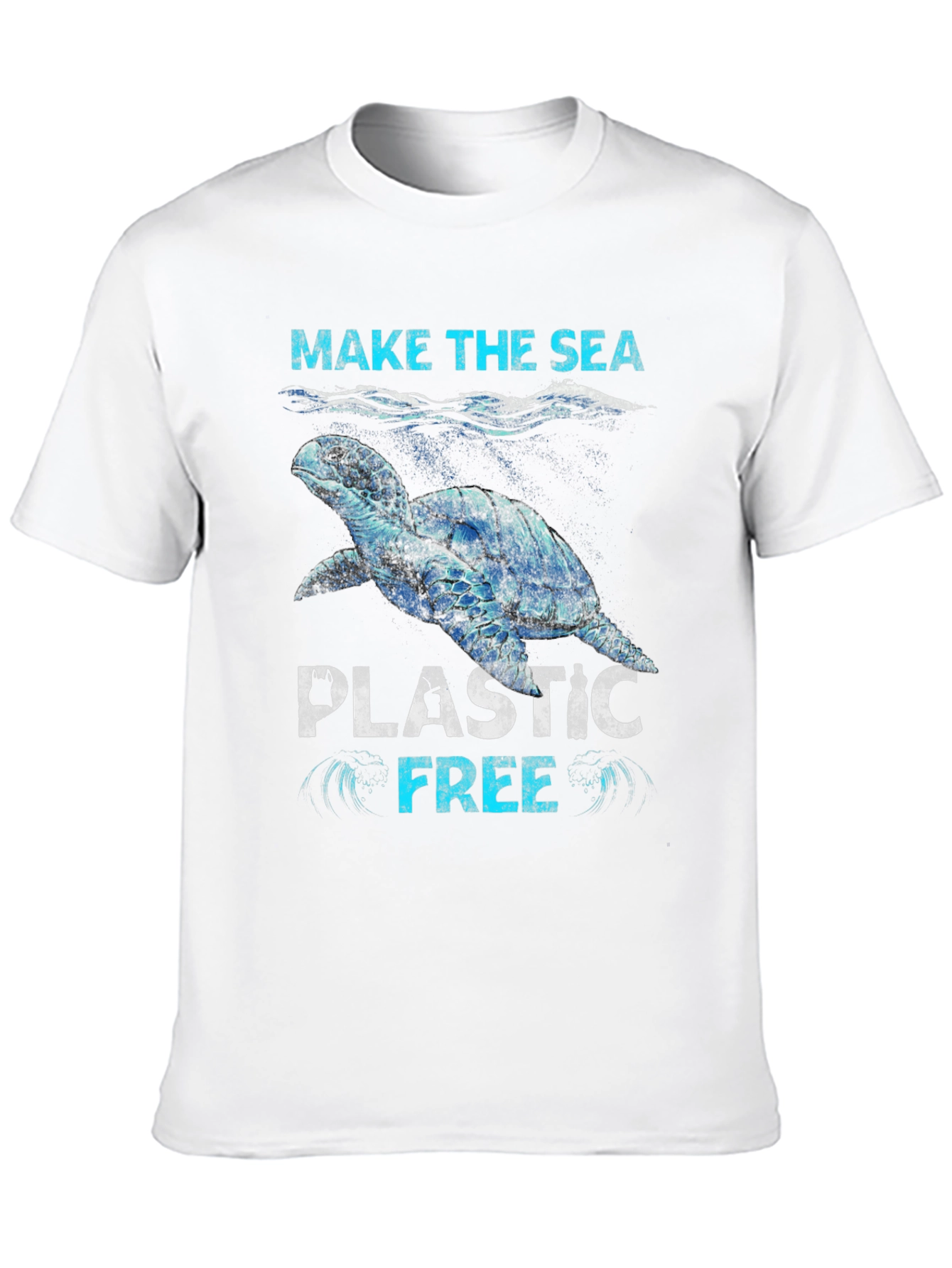 Make The Sea Plastic Free Graphic T-Shirt