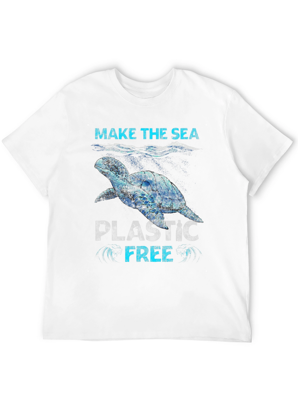 Make The Sea Plastic Free Graphic T-Shirt
