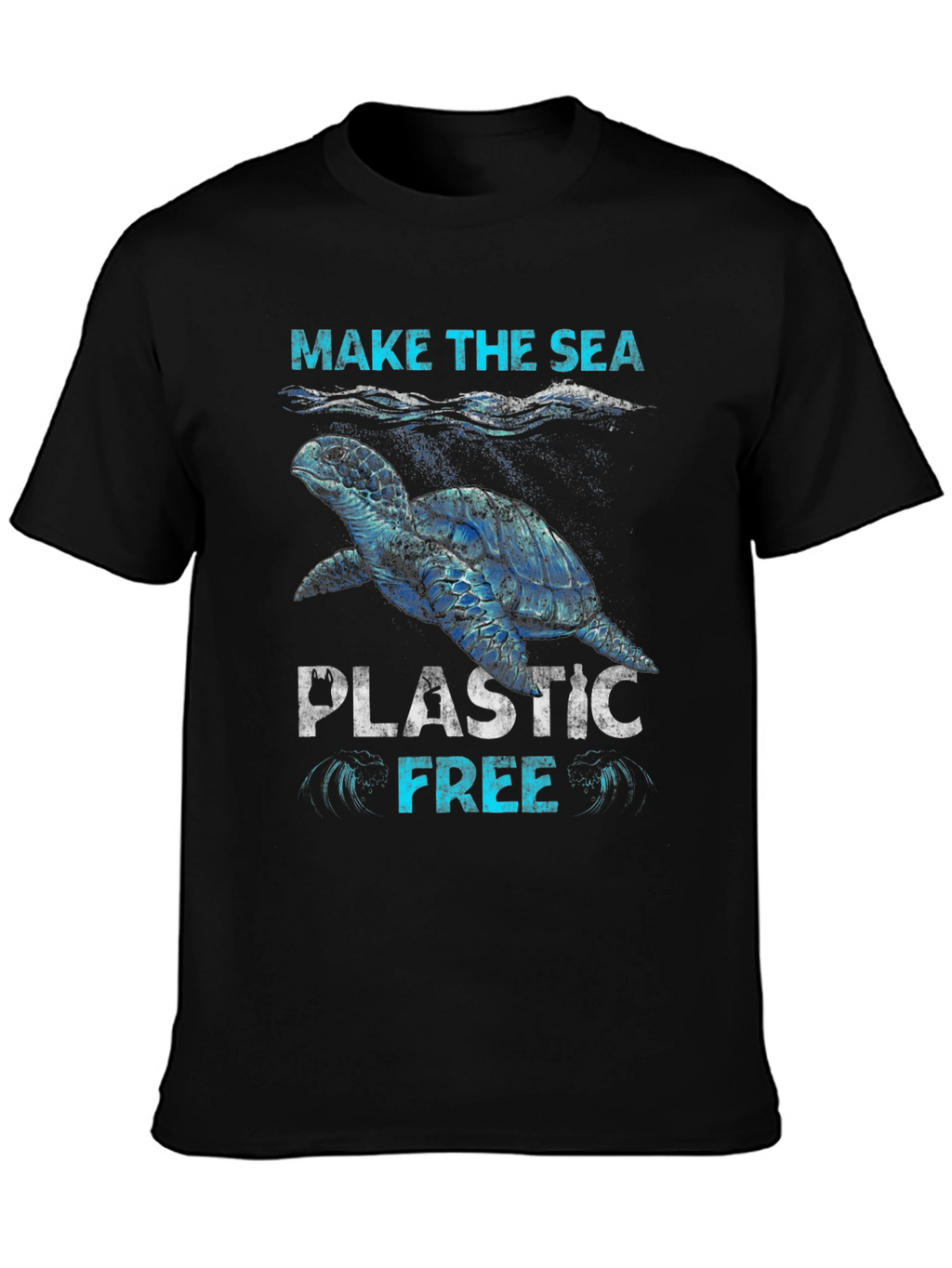 Make The Sea Plastic Free Graphic T-Shirt