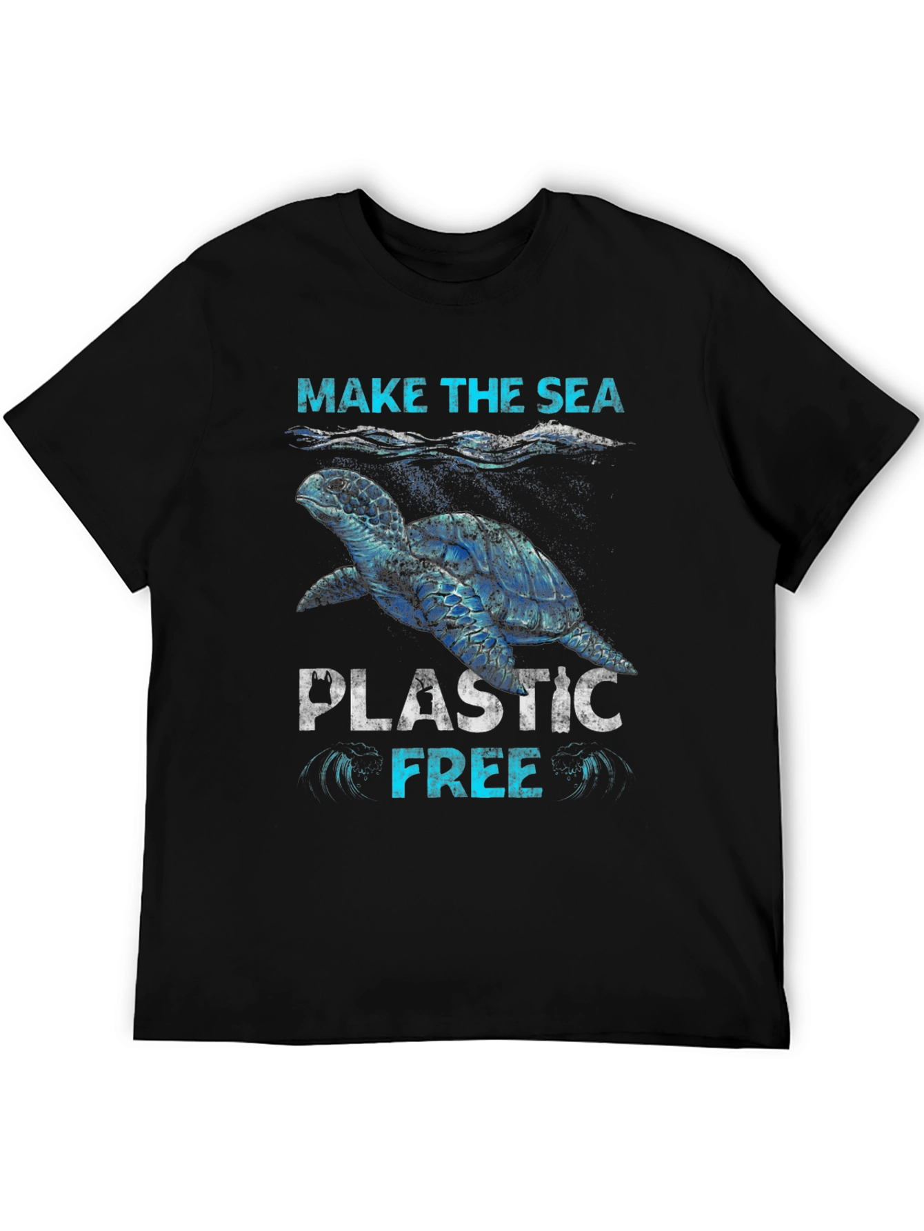 Make The Sea Plastic Free Graphic T-Shirt