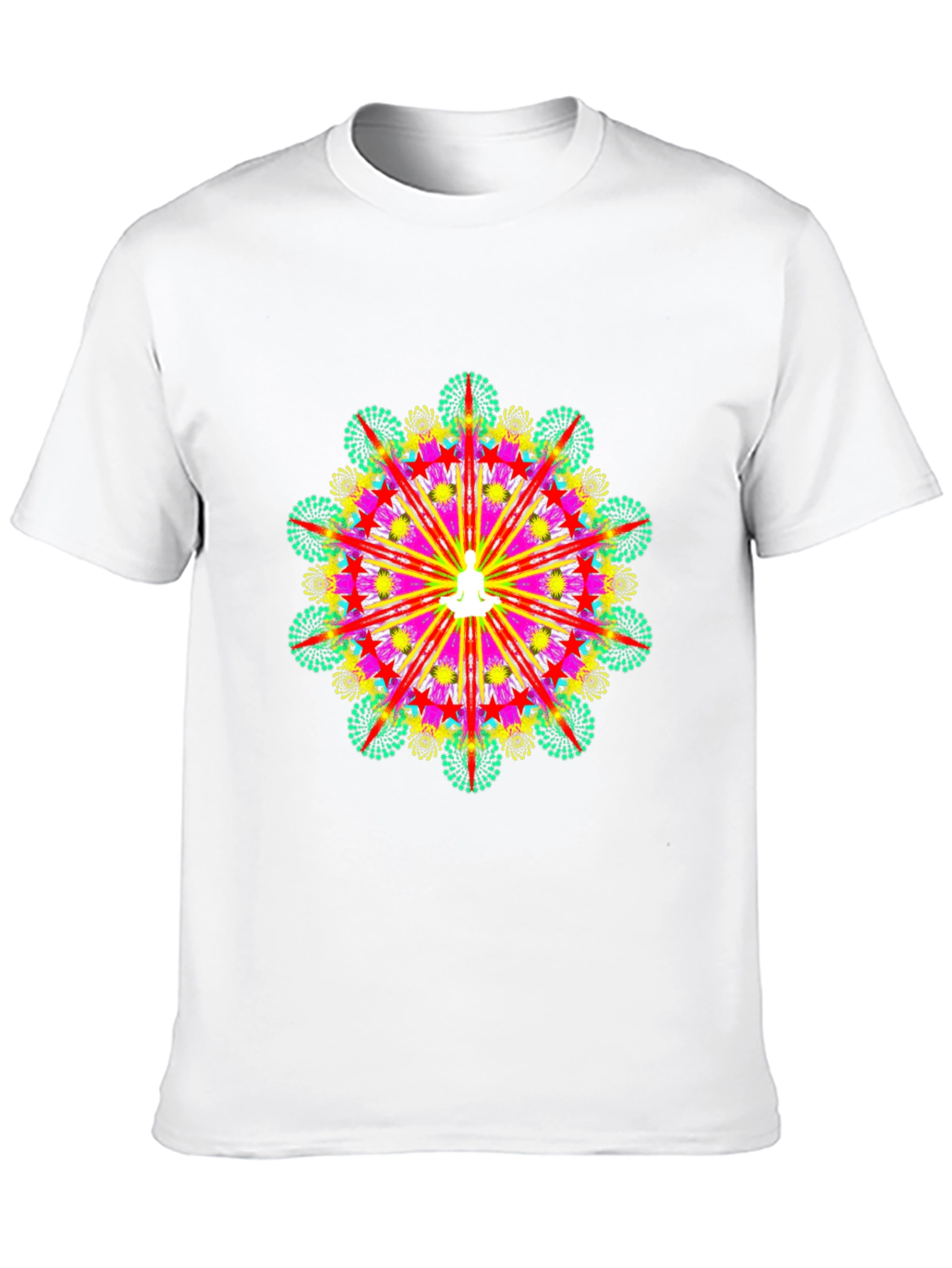 Mandala Design Black T-Shirt