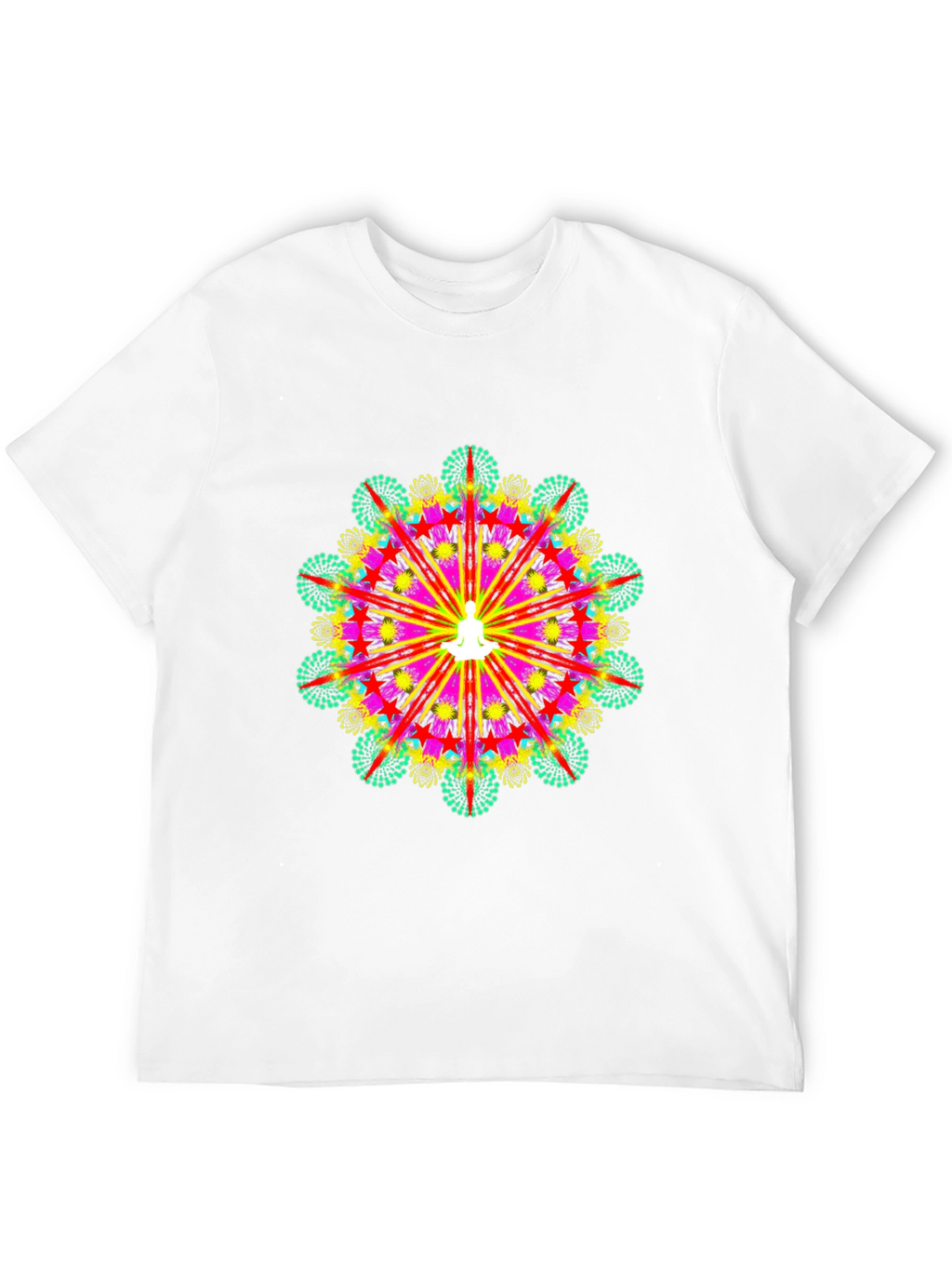 Mandala Design Black T-Shirt