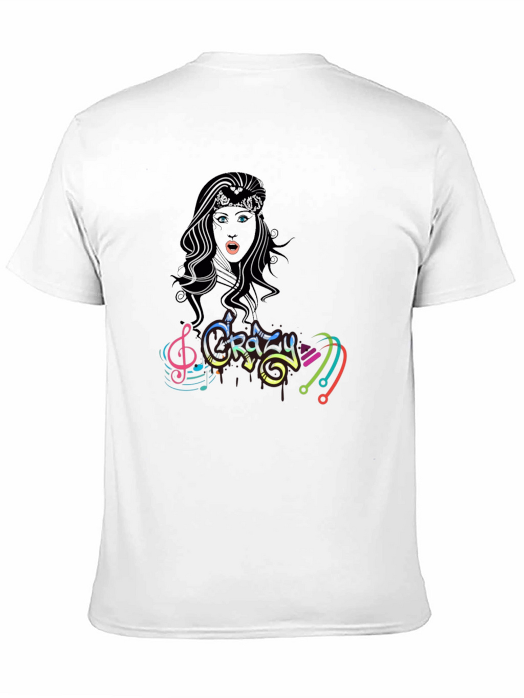 Crazy Music Black T-Shirt for Men