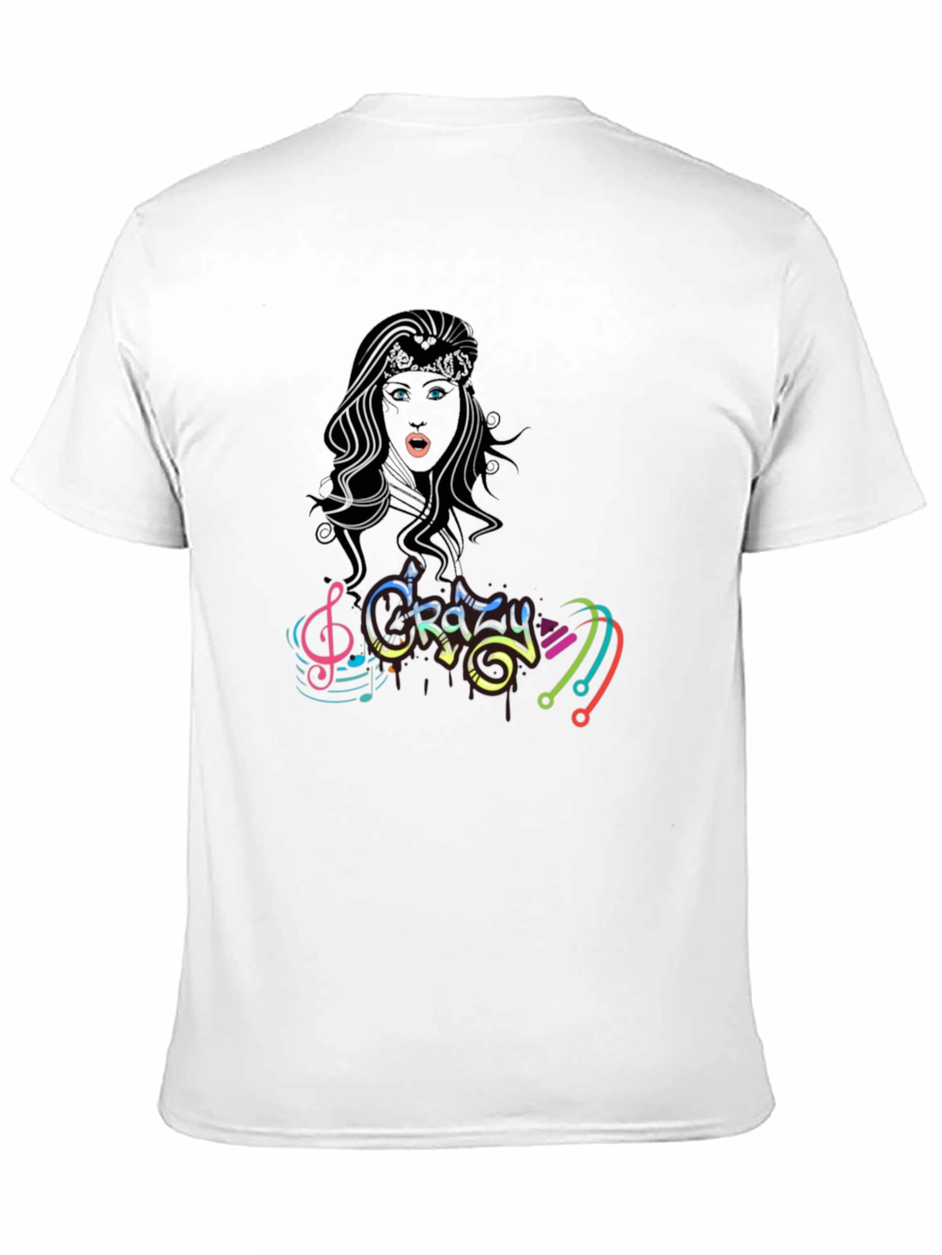 Crazy Music Black T-Shirt for Men