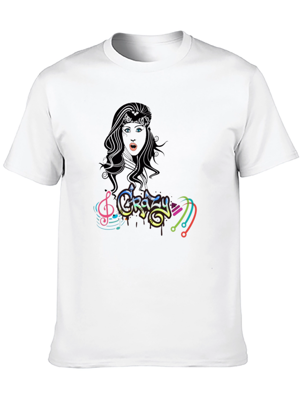 Crazy Music Black T-Shirt for Men