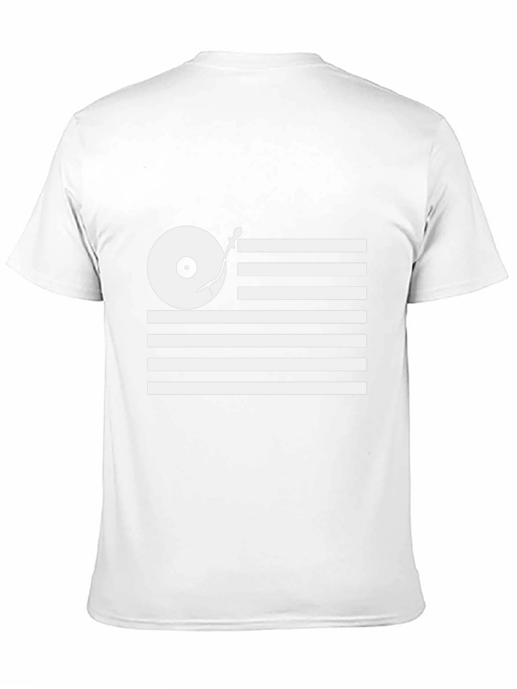 DJ Turntable USA Flag Graphic Tee